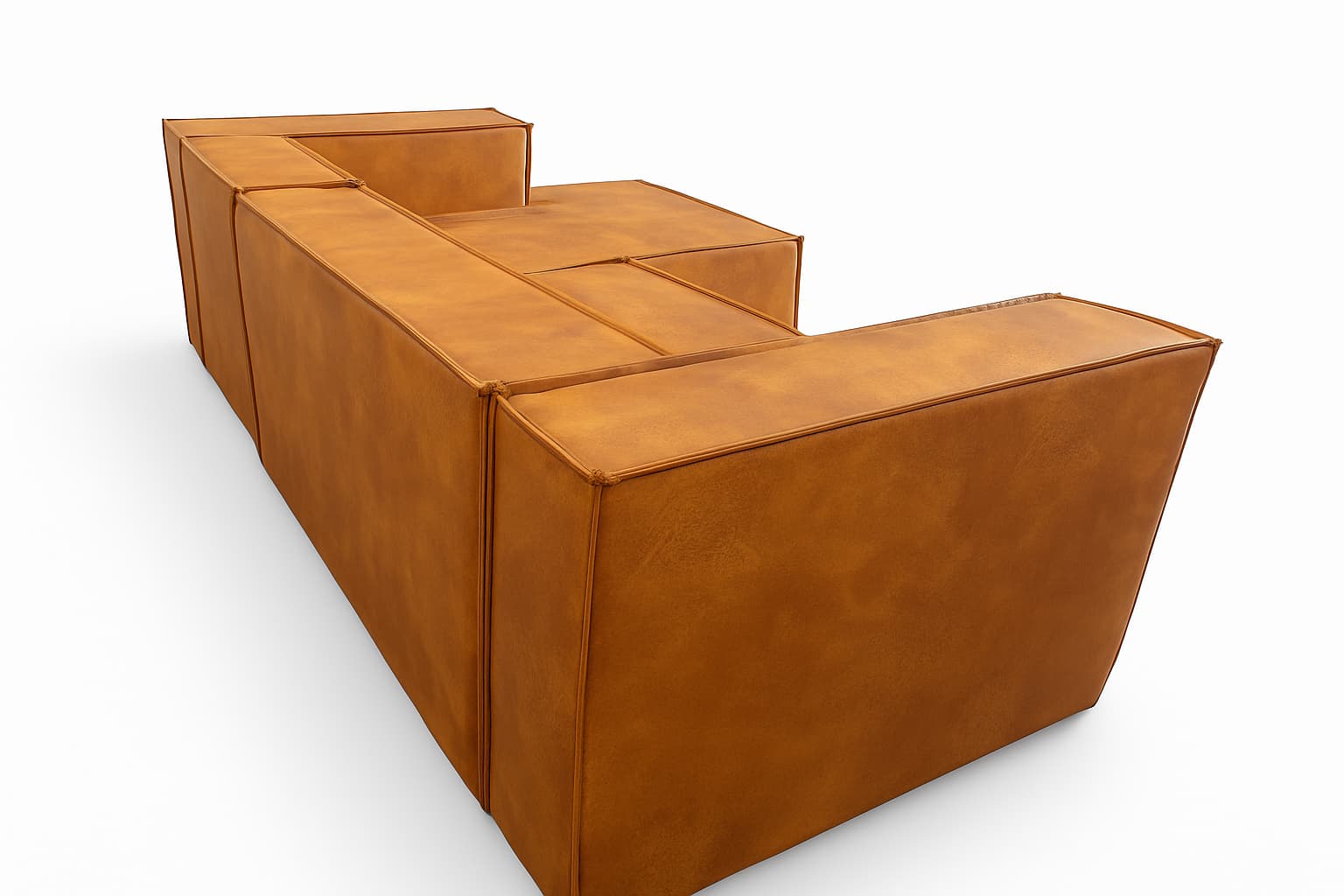 Sofá Aconchego vista traseira — formato modular